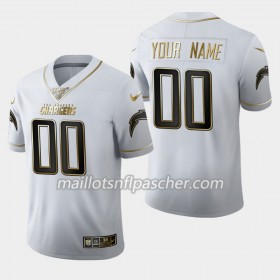 Maillot Los Angeles Chargers Custom Nike Blanc Golden Edition 100th - Homme